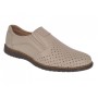 Pantofi barbati Sport de vara cu perforatii - Piele Naturala Bej GKR507BEJ
